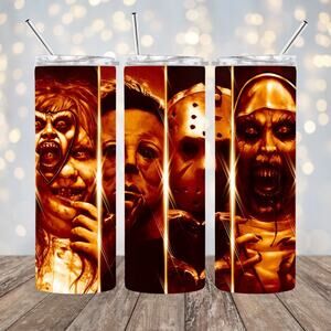 Horror 20oz Tumbler With Straw
